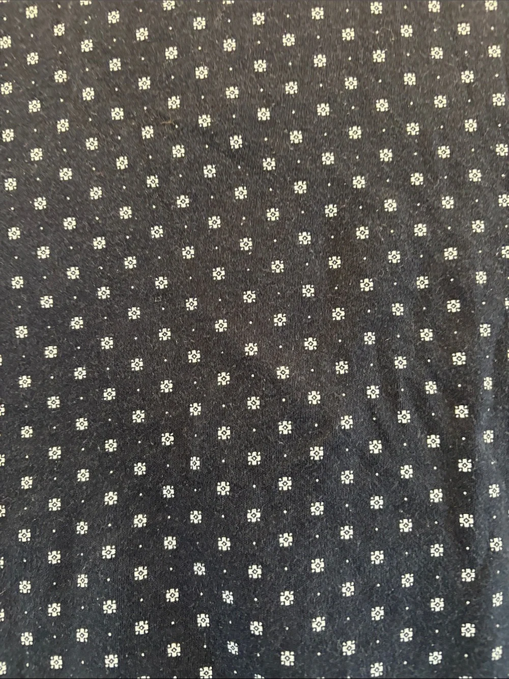 Banana Republic Navy Polo with White Microdot Pattern